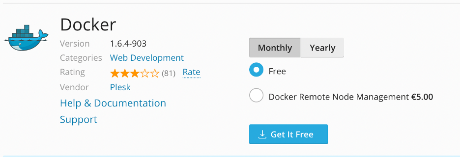 the docker extension